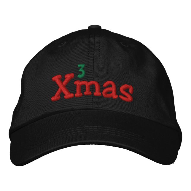 Casquette Brodée Broderie Naughty Xmas (Devant)