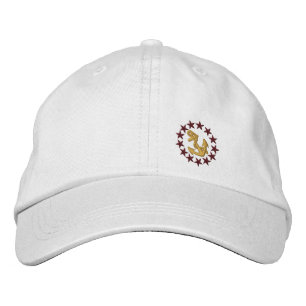 Casquette Brodée Broderie nautique de yacht de drapeau américain de