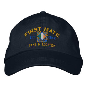 Casquette Brodée Broderie nautique irlandaise de premier mariage pe