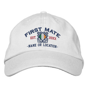 Casquette Brodée Broderie nautique irlandaise de premier mariage pe