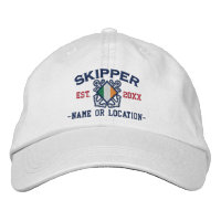Broderie nautique personnalisée de capitaine