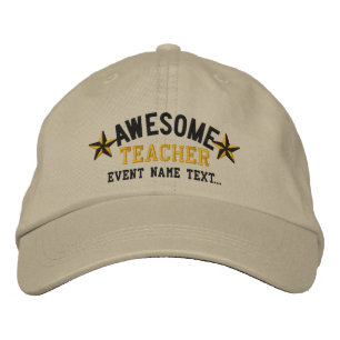 Casquette Brodée Broderie personnalisée Super Professeur Votre Nom