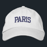 Casquette Brodée Broderie violette PARIS en blanc<br><div class="desc">CASQUETTE en coton blanc brodé couleur violet foncé PARIS. Un cadeau merveilleux pour tous ceux qui aiment Paris France ! Si vous préférez avoir votre texte personnel, il vous suffit de cliquer sur le bouton "Personnaliser ce modèle" pour entrer votre choix de texte personnalisé. La broderie est également personnalisable à...</div>