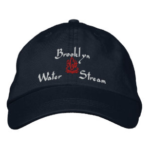 Casquette Brodée Brooklyn Nom Avec Anglais Signifiant Marine