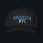 Casquette Brodée BROOKLYN NYC sur le style Vintage noir<br><div class="desc">Jade BROOKLYN NYC et broderie de couleur bleu clair sur casquette en coton vintage noir. La broderie est personnalisable à d'autres choix de couleurs en sélectionnant le bouton "Modifier la conception" de l'outil. Vous pouvez également choisir la couleur du casquette sur la page principale de l'article.</div>