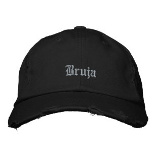 Casquette Brodée Bruja Witch Noir