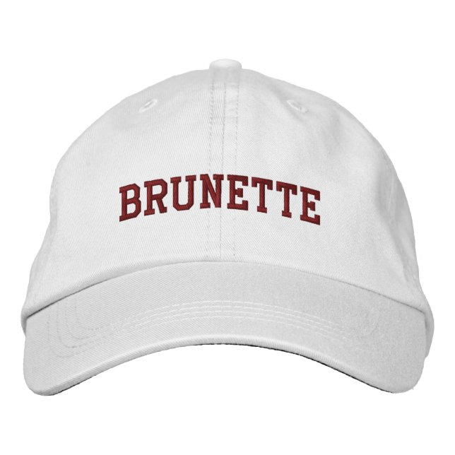 Casquette Brodée Brunette (Devant)