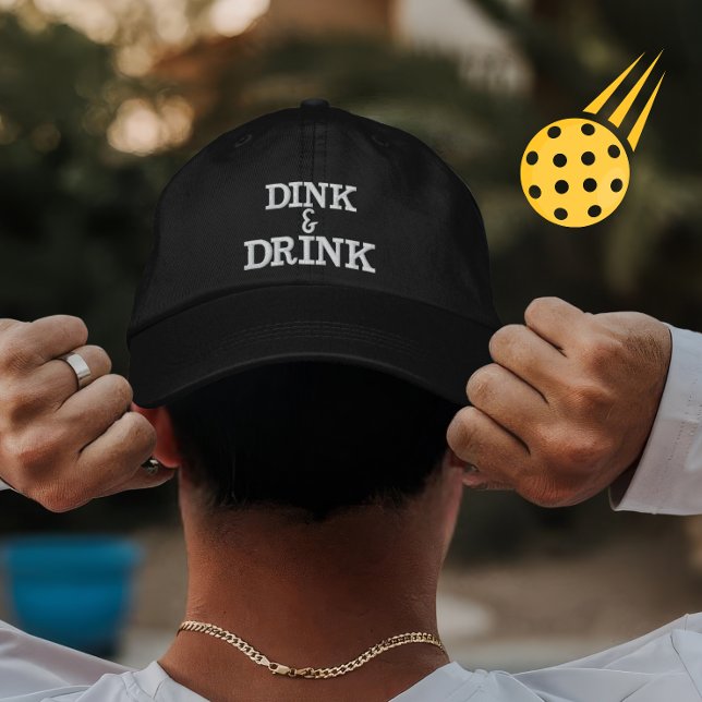 Casquette Brodée Cadeau de boisson de Pickleball personnalisé pour  (Créateur téléchargé)