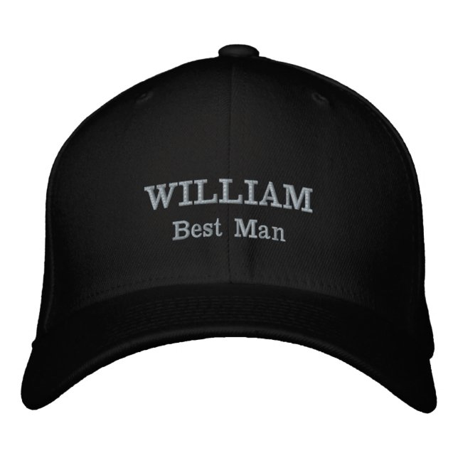 Casquette Brodée Cadeau de Témoin de Mariage Simple Classique Intem (Devant)
