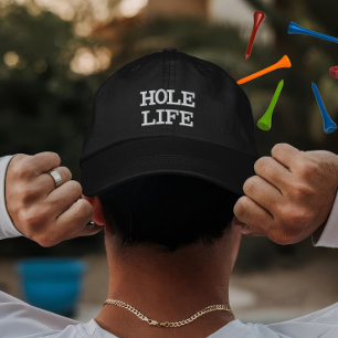 Casquette Brodée Cadeau de vie de trou de golf personnalisé pour le