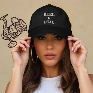Casquette Brodée Cadeau personnalisé de bobine de pêche et d'affair