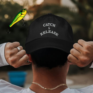 Casquette Brodée Cadeau personnalisé de capture et de remise de pêc