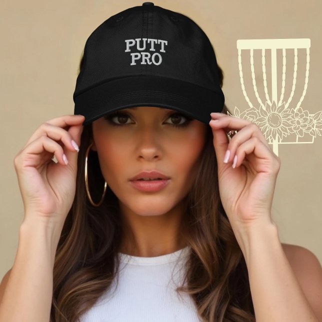 Casquette Brodée Cadeau personnalisé Disc Golf Putt Pro (Créateur téléchargé)