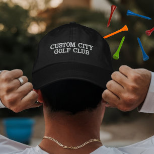 Casquette Brodée Cadeau personnalisé du joueur de l'équipe de golf