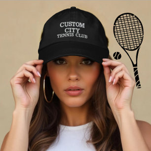 Casquette Brodée Cadeau personnalisé du joueur de l'équipe de tenni