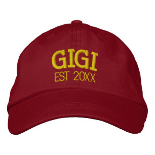 Casquette Brodée Cadeau Personnalisé Mamie Gigi Texte Personnalisé