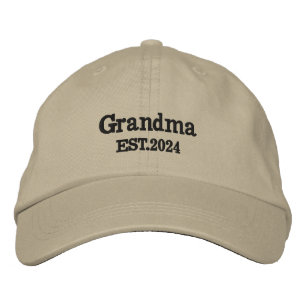 Casquette Brodée Cadeau personnalisé pour grand-mère grand-père Cad