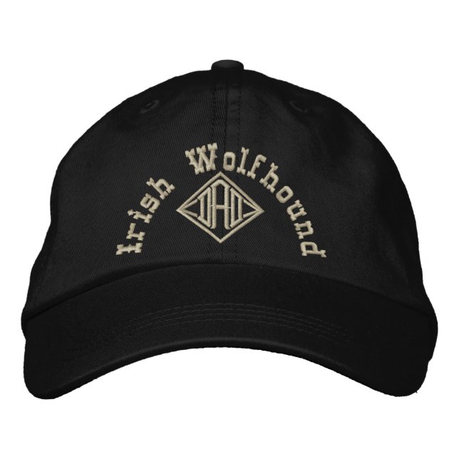 Casquette Brodée Cadeaux de papa Wolfhound irlandais (Devant)
