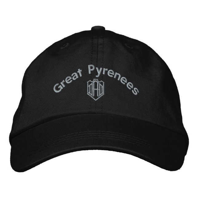 Casquette Brodée Cadeaux papa des grandes Pyrénées (Devant)