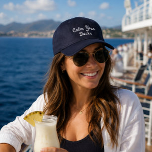 Casquette Brodée 'Calmez Vos Canards' Cadeau Amusant de Voyage pour