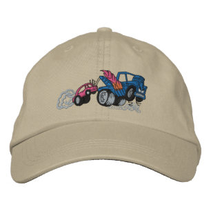 Casquette Brodée Camion-remorque à flammes