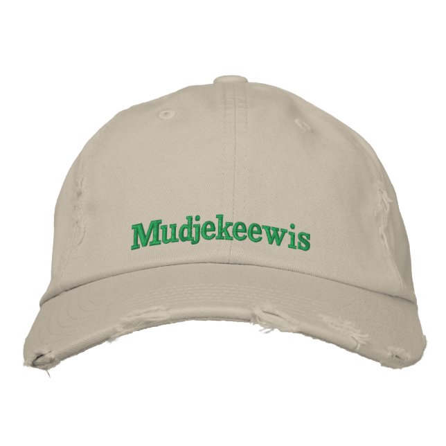CASQUETTE BRODÉE CAMP MUDJEKEEWIS (Devant)