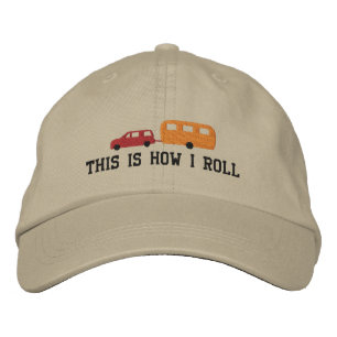 Casquette Brodée Camper Trailer et voiture Voici comment je roule