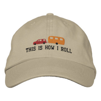 Casquette Brodée Camper Trailer et voiture Voici comment je roule