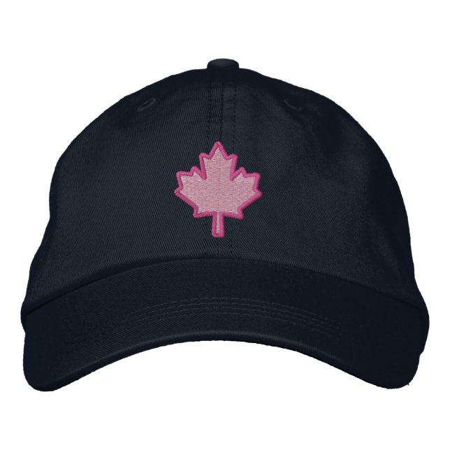 Casquette Brodée Canadian Embroidery Embroidered Maple Leaf (Devant)