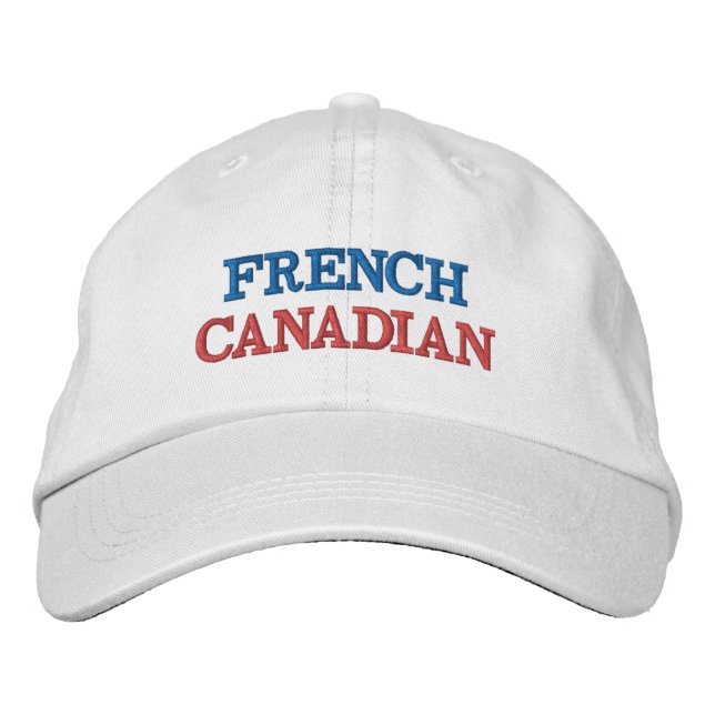 CASQUETTE BRODÉE CANADIEN FRANÇAIS (Devant)