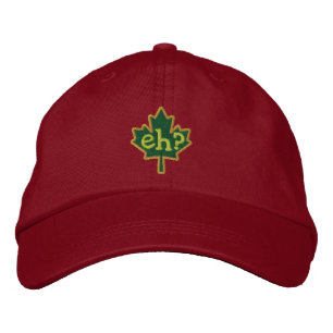 Casquette Brodée Canadien hein ? Feuille d'érable de broderie