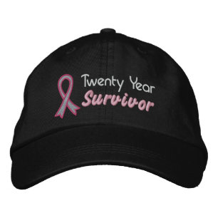 Casquette Brodée Cancer du sein Survivant de 20 ans