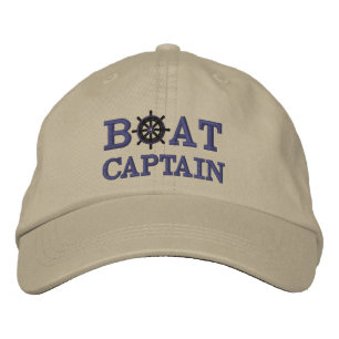 Casquette Brodée Capitaine de bateau de croisière nautique personna