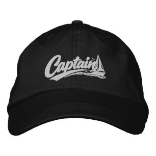 Casquette Brodée Capitaine de bateaux Simple Style de typographie g