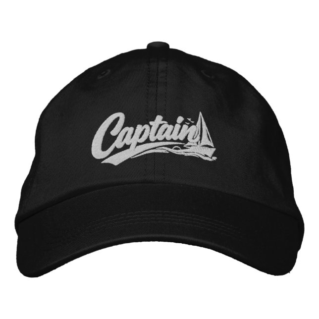 Casquette Brodée Capitaine de bateaux Simple Style de typographie g (Devant)