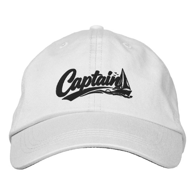 Casquette Brodée Capitaine de bateaux Simple Style de typographie g (Devant)