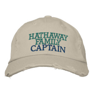 Casquette Brodée Capitaine de votre famille