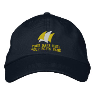 Casquette Brodée Capitaine de yacht de voile moderne