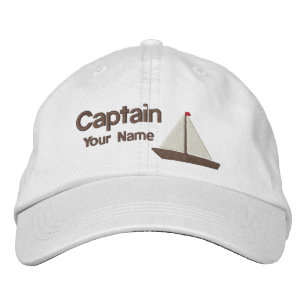 Casquette Brodée Capitaine de yacht personnalisé