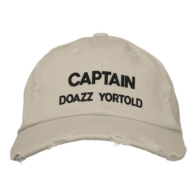 CASQUETTE BRODÉE CAPITAINE DOAZZ YORTOLD (Devant)