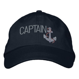 Casquette Brodée Capitaine Et Ancre