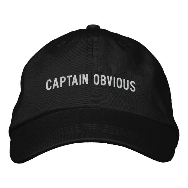 Casquette Brodée capitaine évident (Devant)