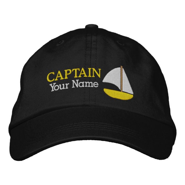 Casquette Brodée Capitaine - personnalisable (Devant)