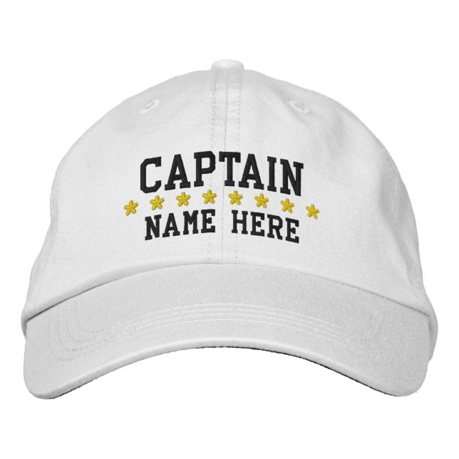 Casquette Brodée Capitaine - personnalisable (Devant)