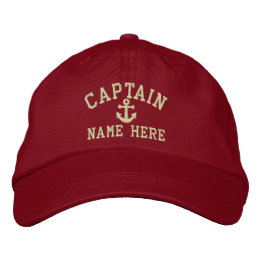 Casquette Brodée Capitaine - personnalisable