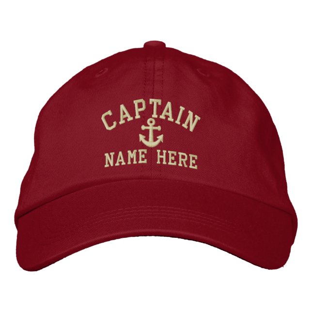 Casquette Brodée Capitaine - personnalisable (Devant)