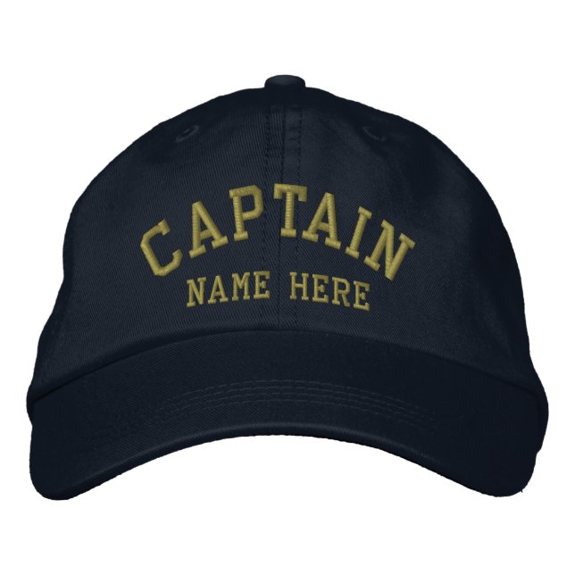Casquette Brodée Capitaine - personnalisable (Devant)