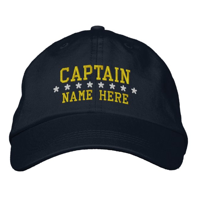 Casquette Brodée Capitaine - personnalisable (Devant)