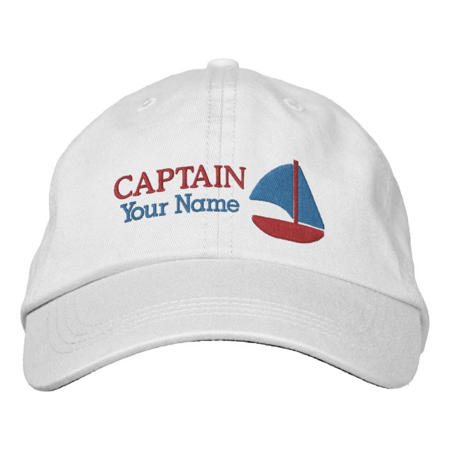 Casquette Brodée Capitaine - personnalisable (Devant)