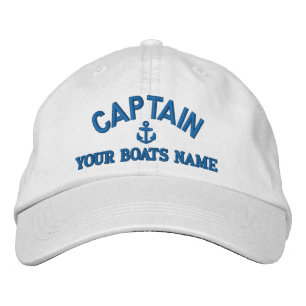 Casquette Brodée Capitaines de voile personnalisés